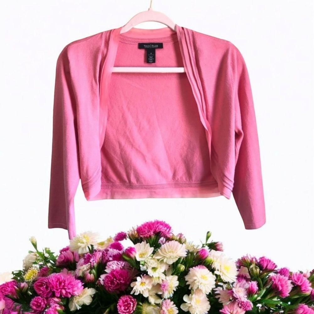 White House | Black Market - Pink Crop Sweater